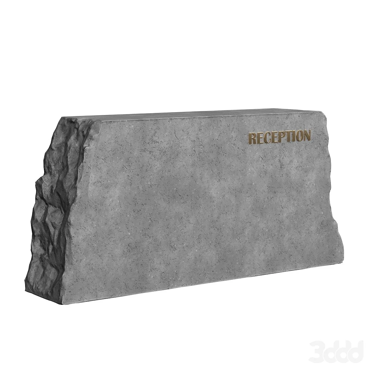 stone reception desk
